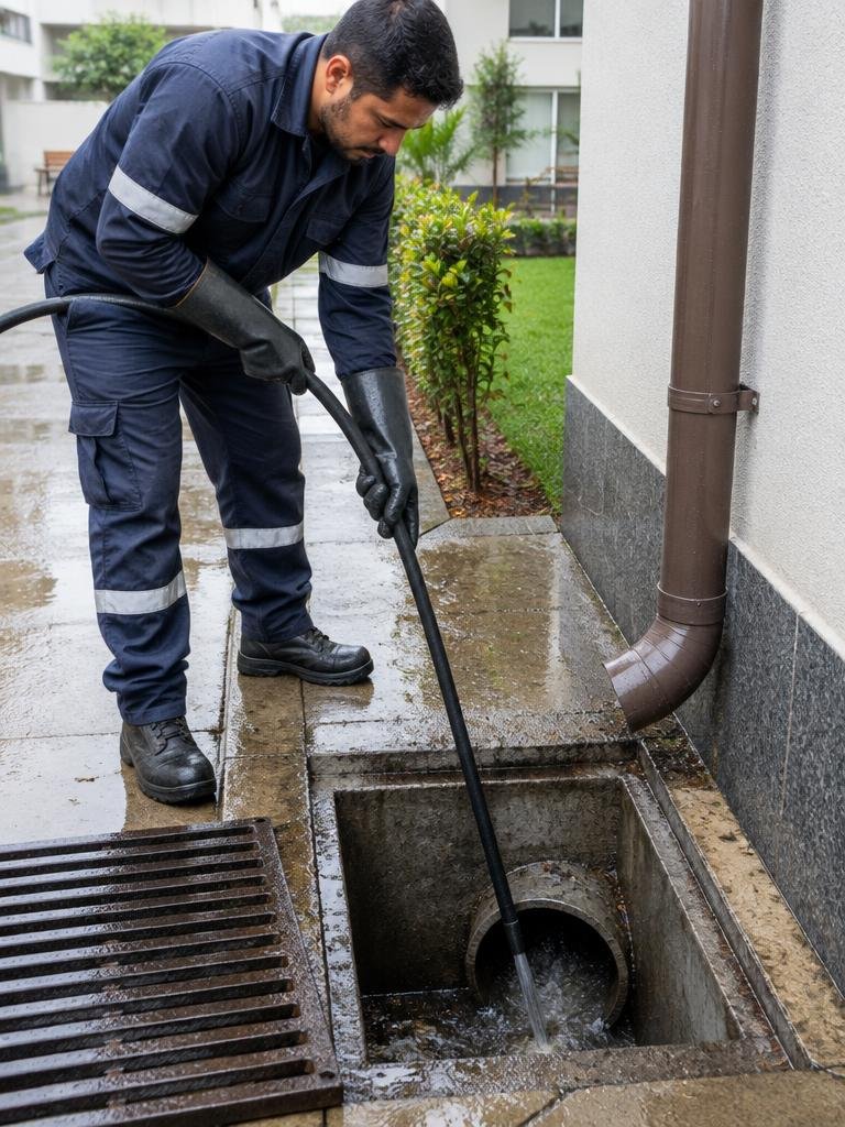desentupimento de águas pluviais
